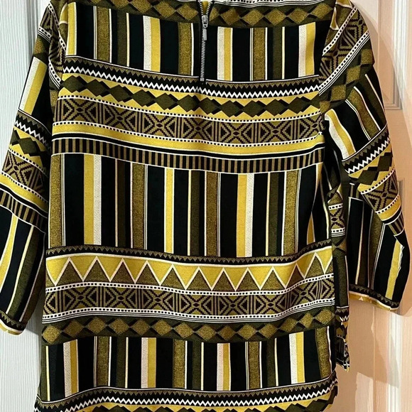 H&M Women’s Tribal/ Aztec 3/4 Length Sleeve Shirt - Picture 2 of 5